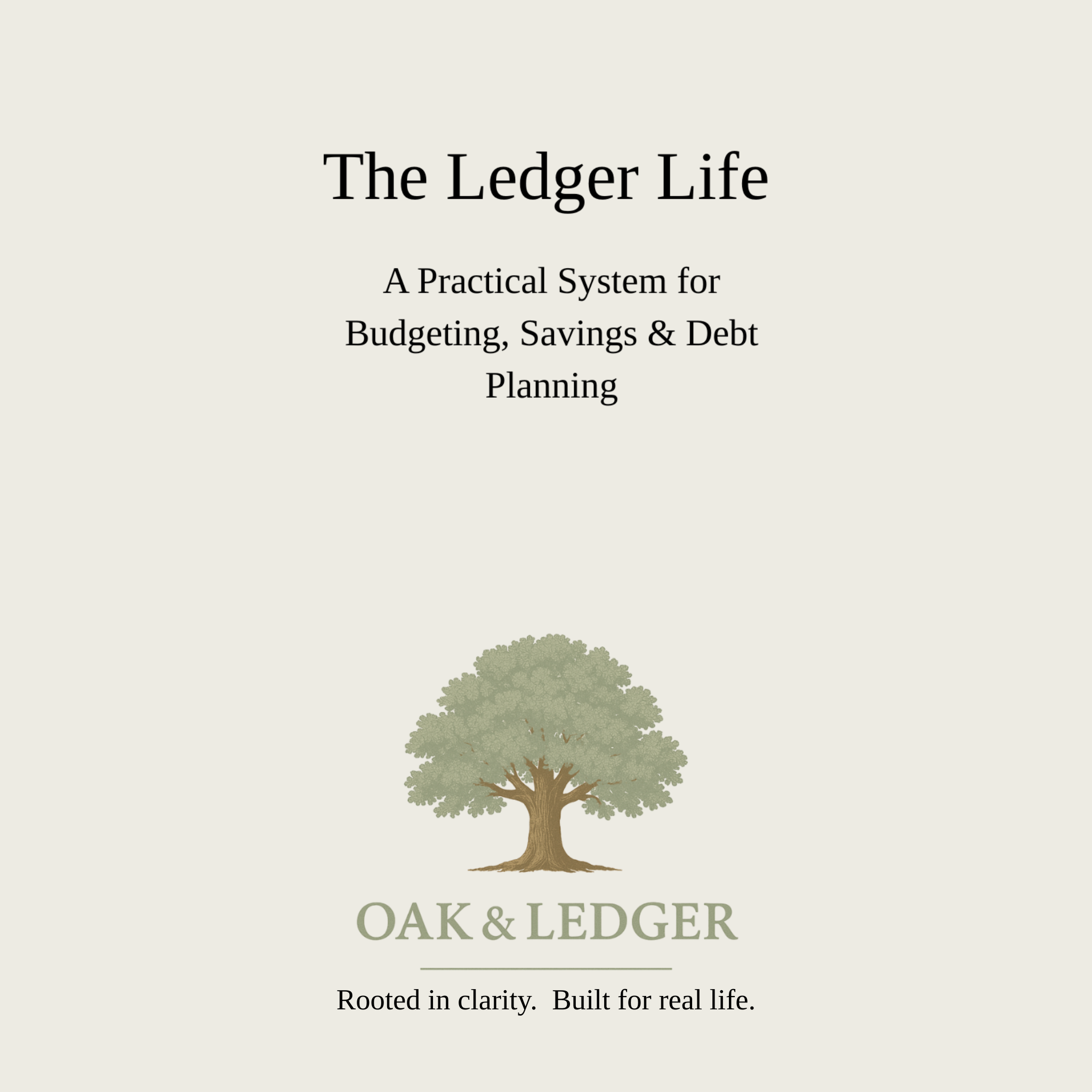 The Ledger Life Budget Planner